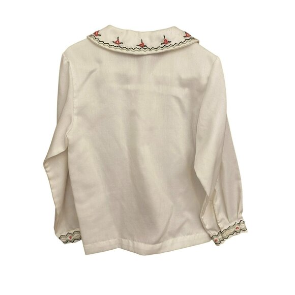 Vintage Gymboree 5Y Nutcracker Smocked Red Velvet Christmas Dress With Blouse an - Picture 8 of 16